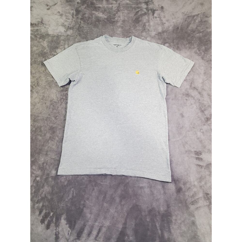 Carhartt Size XS WIP Chase T-Shirt Grey Men's Work Stewart Ca17-16